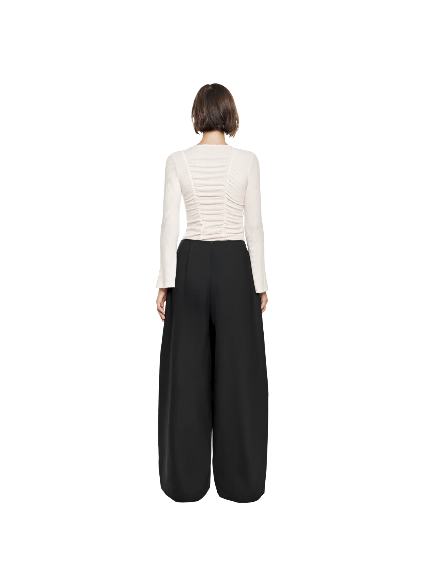 WAISTLESS DOUBLE BUTTON TROUSERS