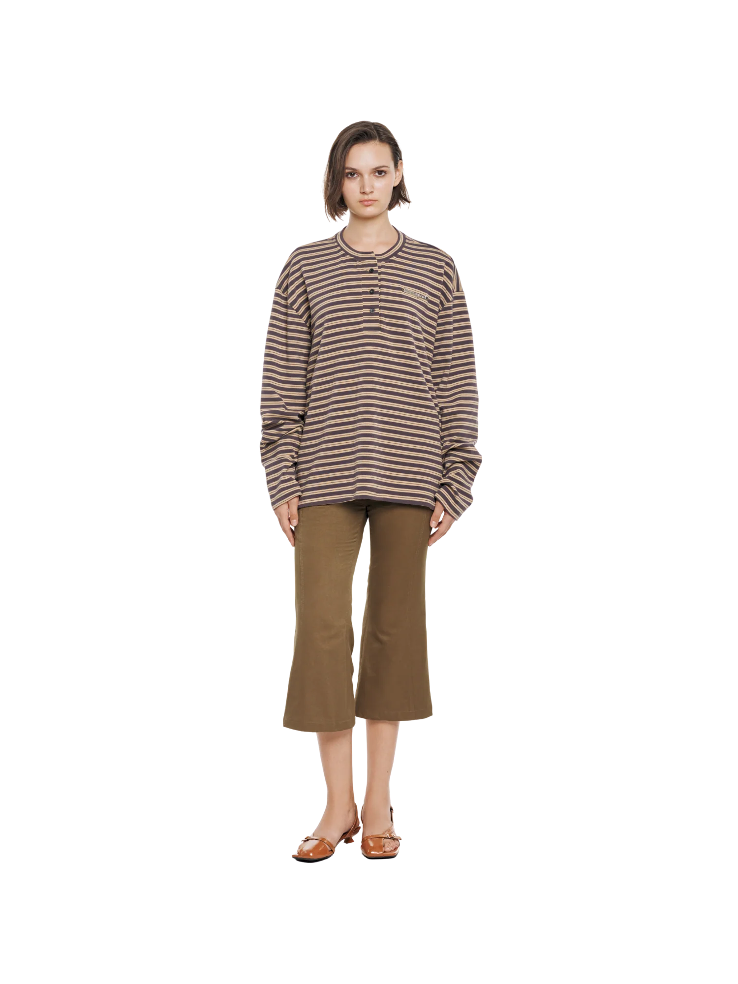 LOOSE STRIPED LONG SLEEVE TEE