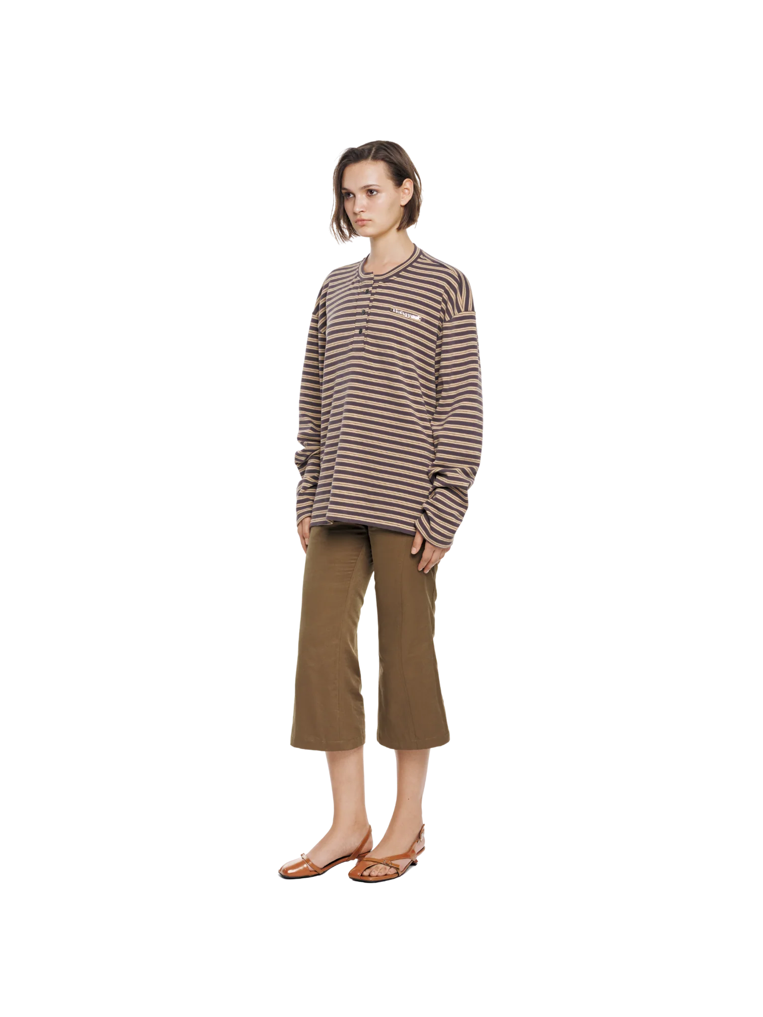 LOOSE STRIPED LONG SLEEVE TEE