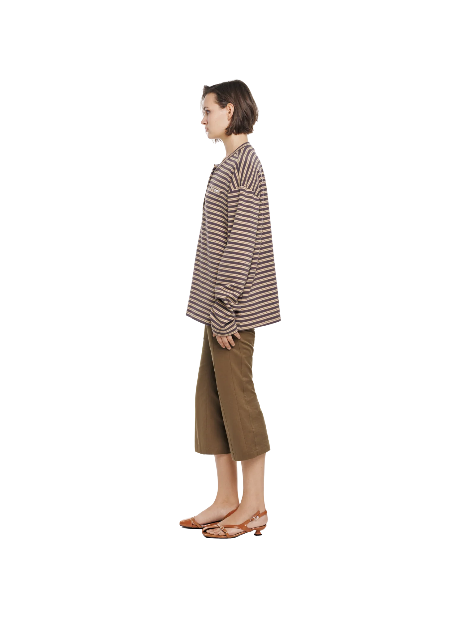 LOOSE STRIPED LONG SLEEVE TEE