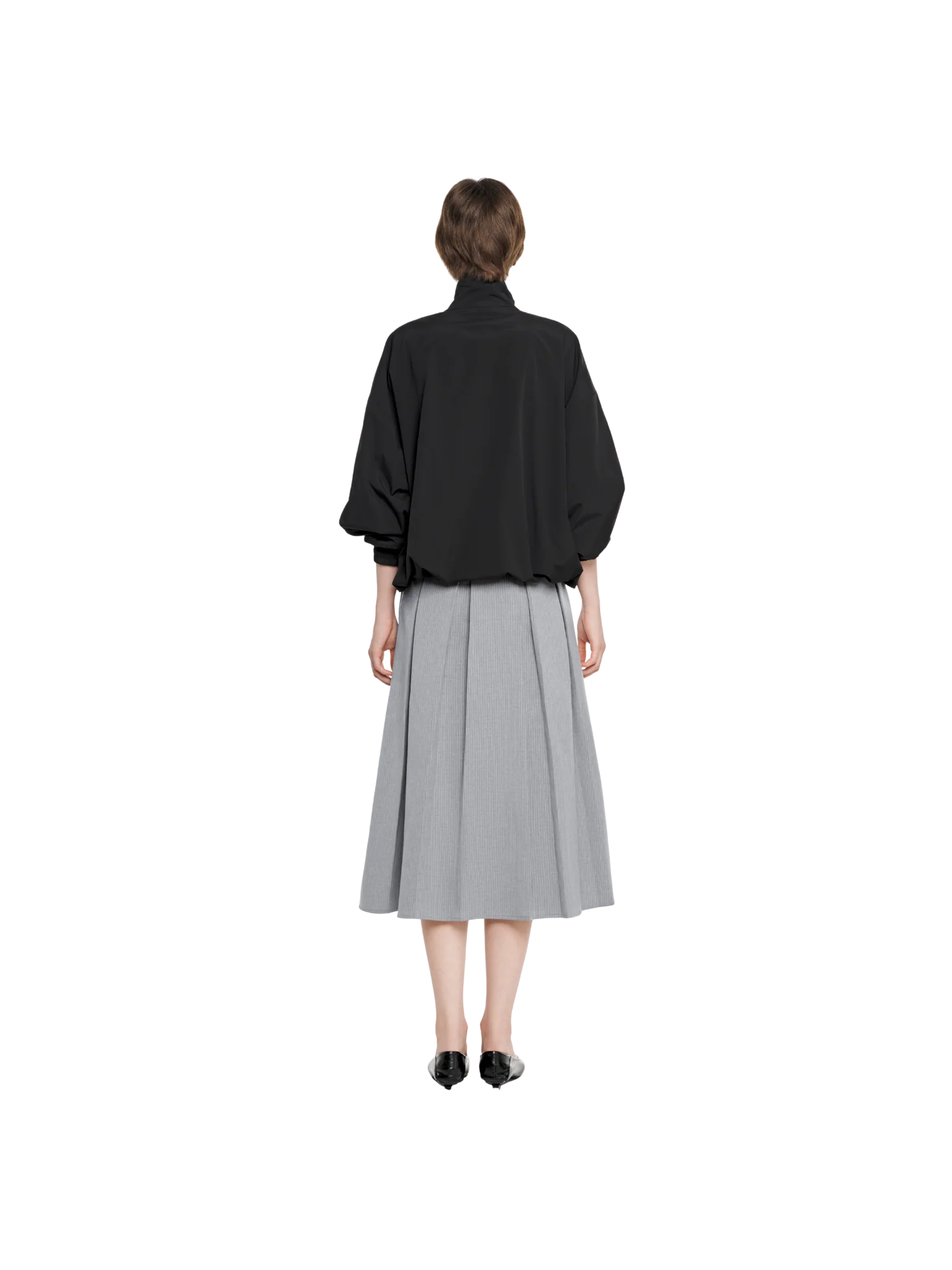 MOCK NECK NYLON JACKET