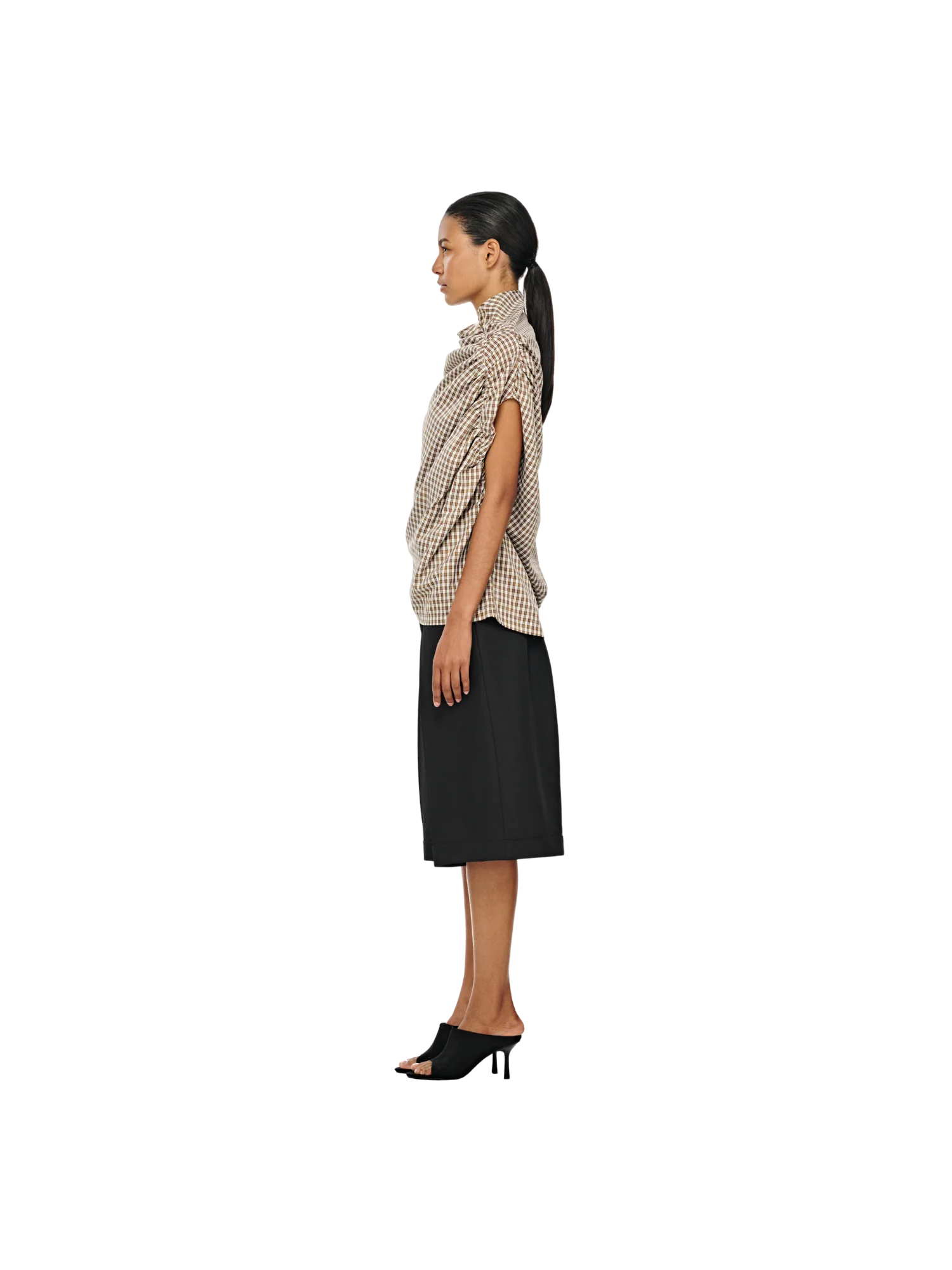 ASYMMETRIC FLY BERMUDA SHORTS
