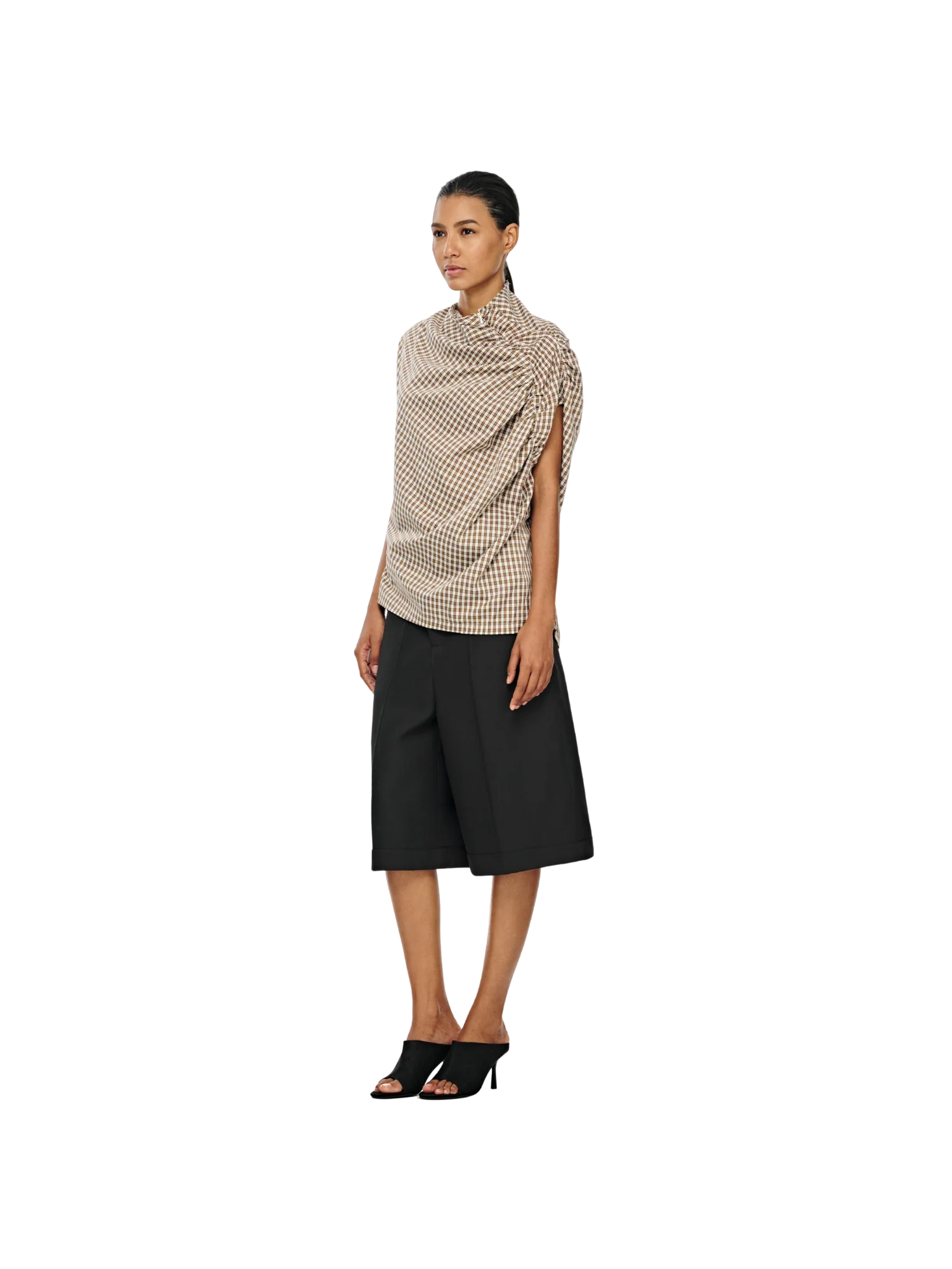 ASYMMETRIC FLY BERMUDA SHORTS