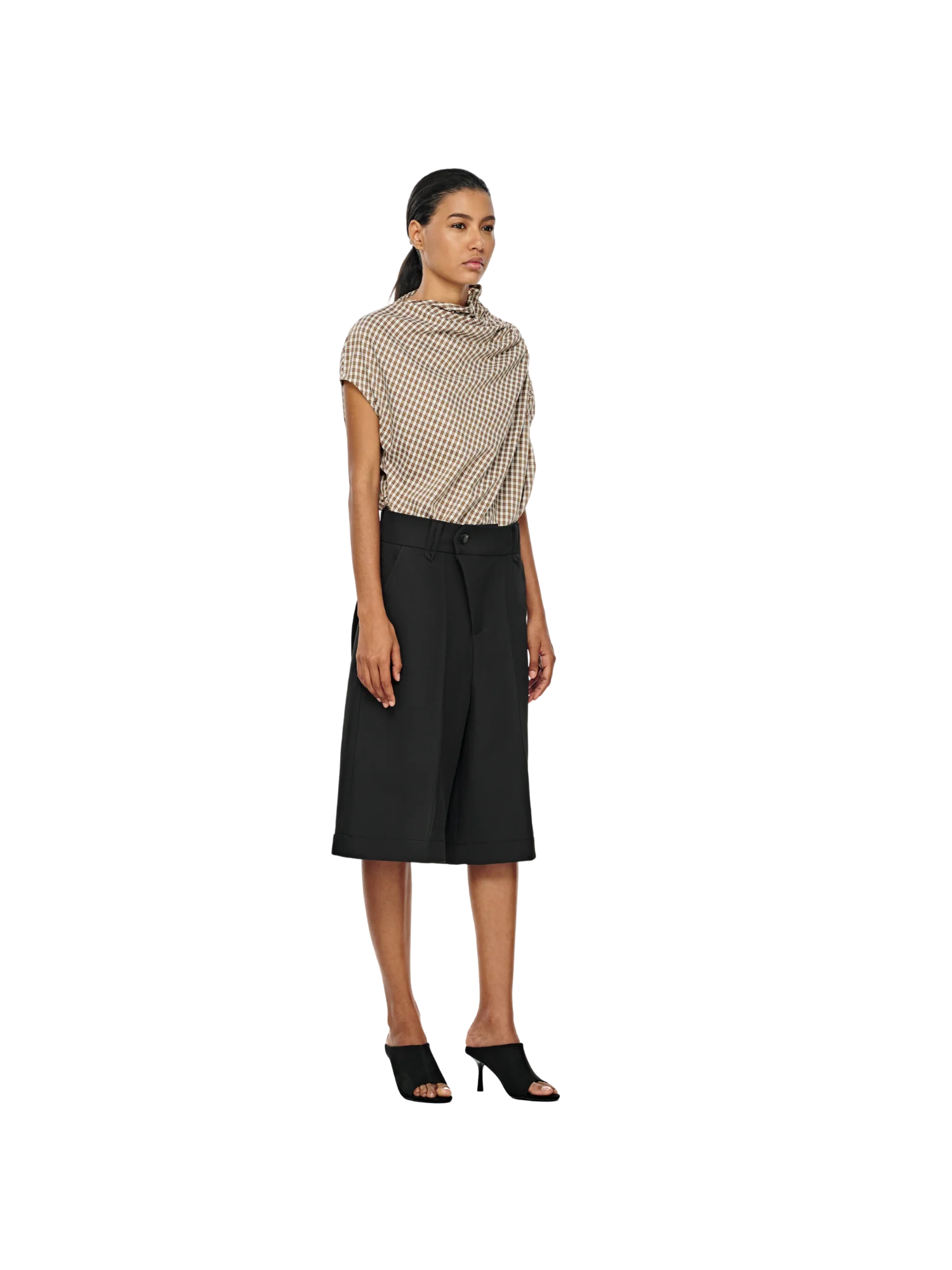 ASYMMETRIC FLY BERMUDA SHORTS