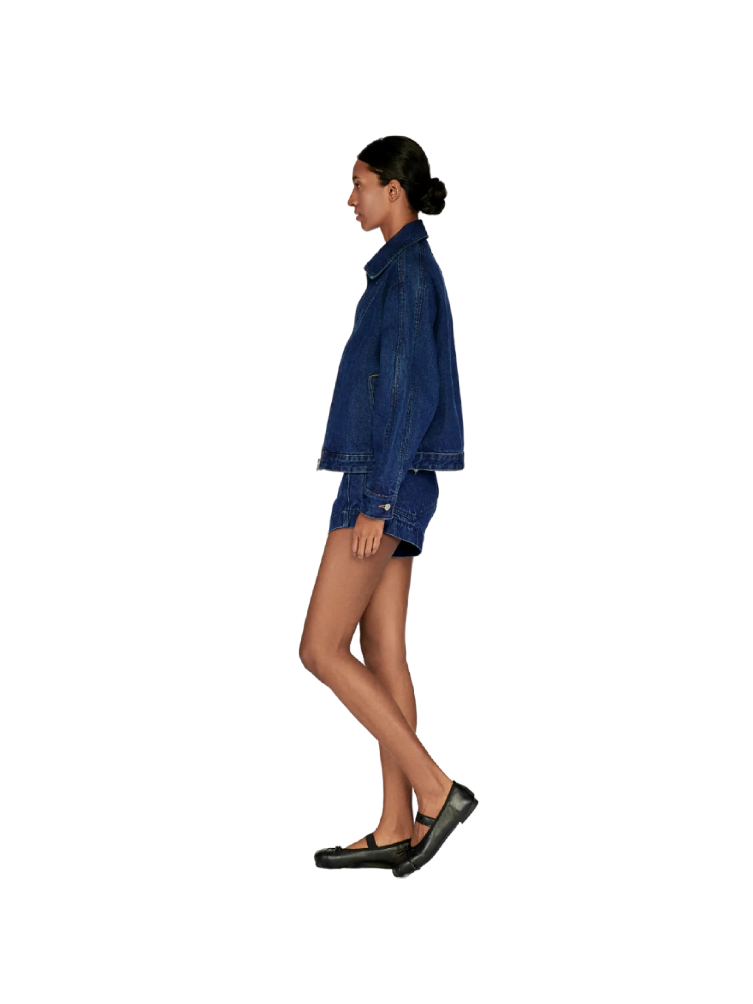 A-LINE DENIM SHORTS