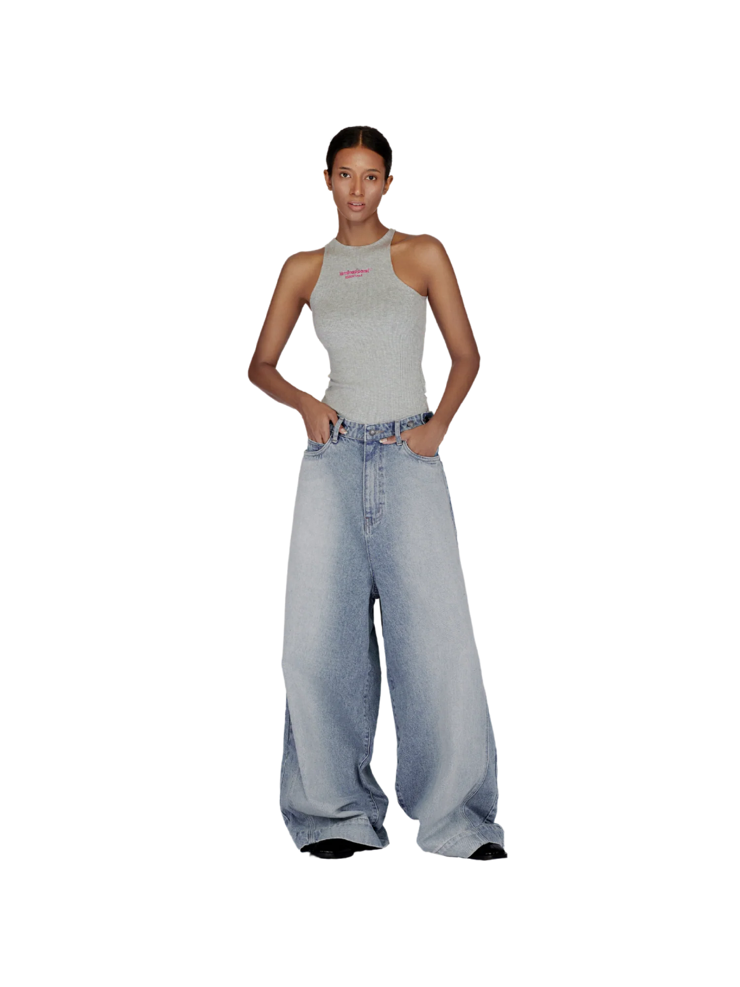 UNEVEN SHOULDER TANK TOP