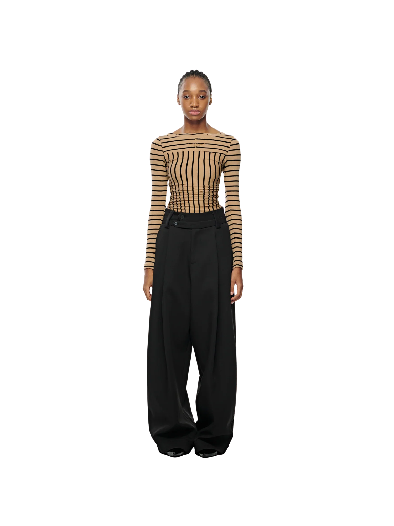 MULTI DIRECTIONAL STRIPED TOP