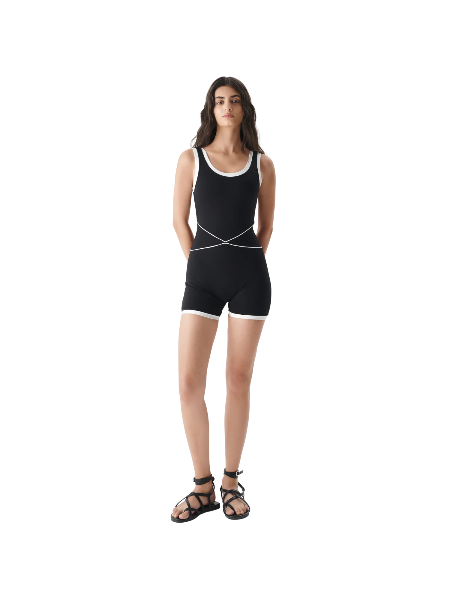 CONTRAST EDGE SPORT ROMPER