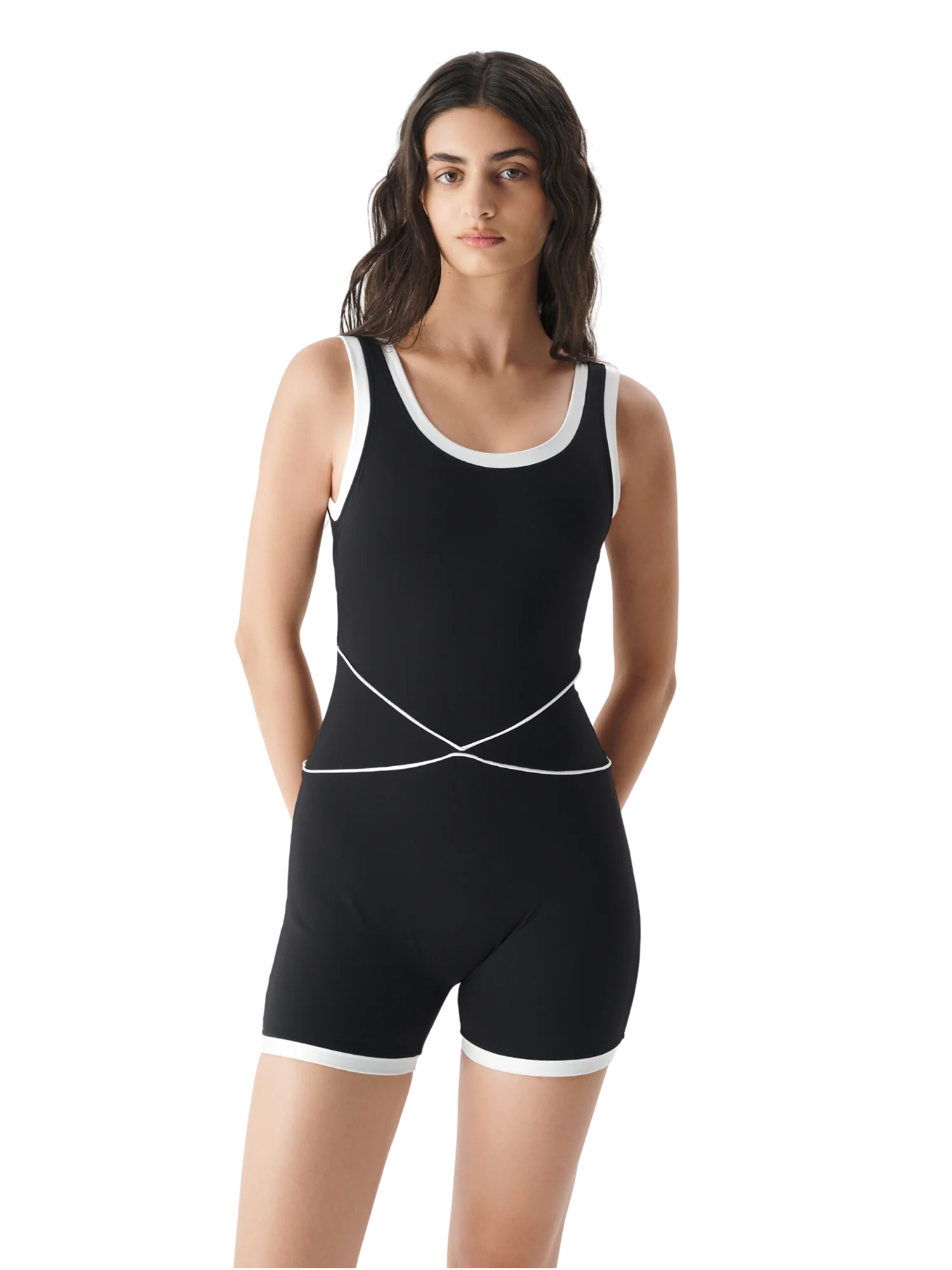 CONTRAST EDGE SPORT ROMPER