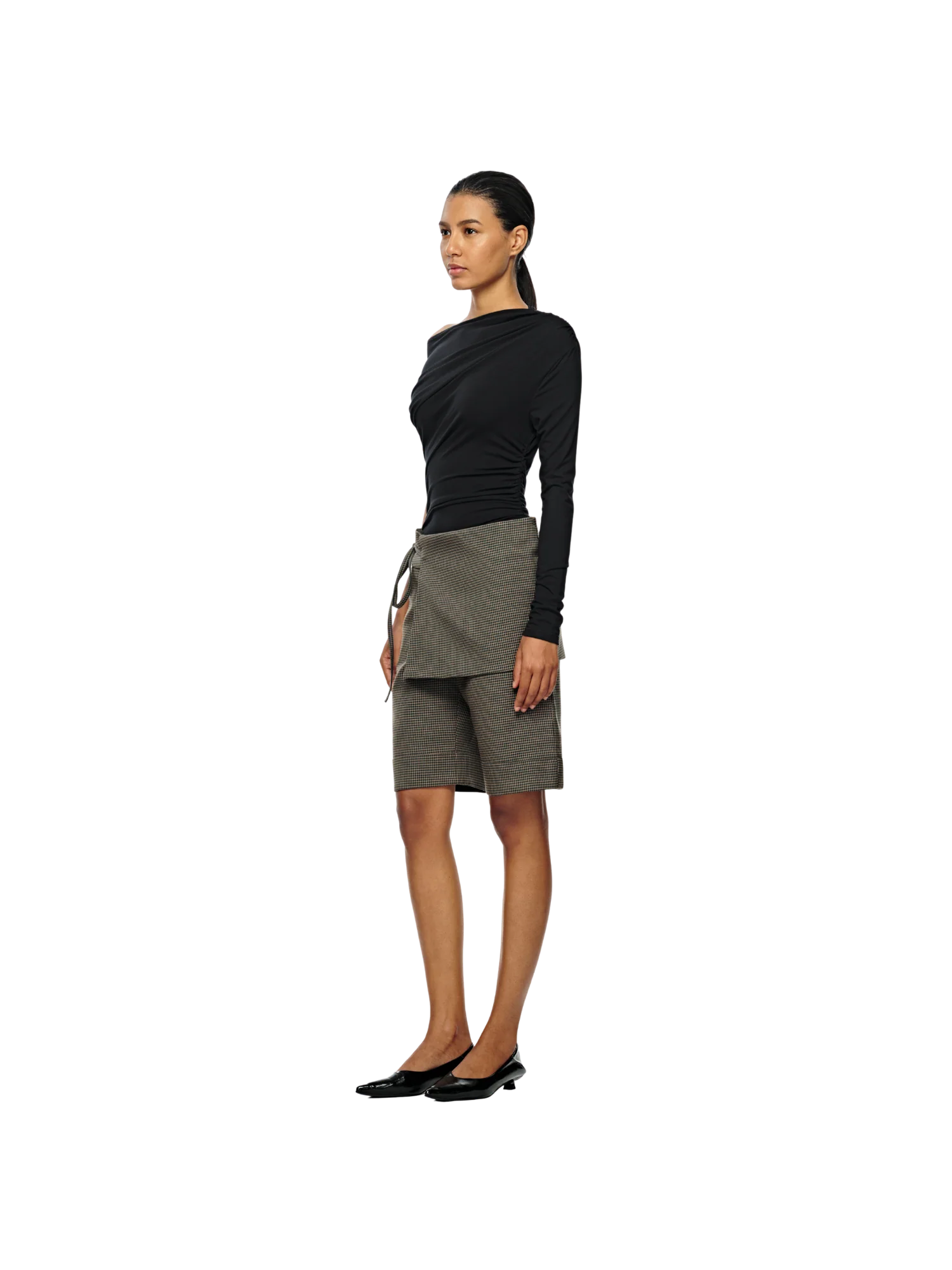 WRAP PANEL BERMUDA SHORTS