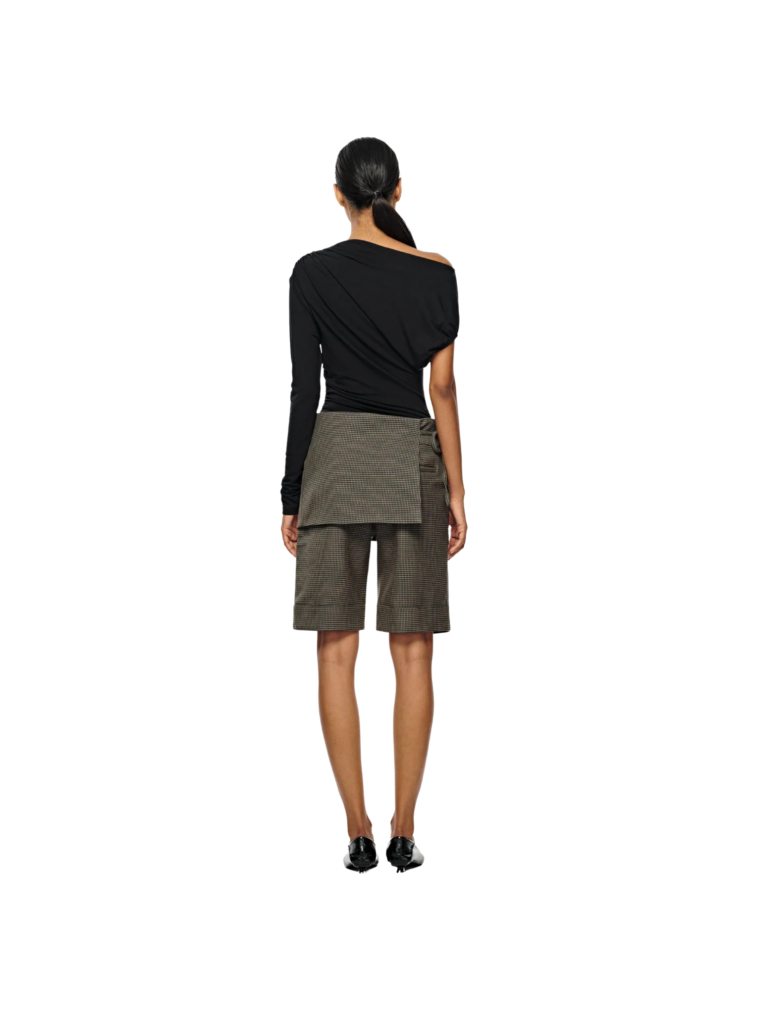 WRAP PANEL BERMUDA SHORTS