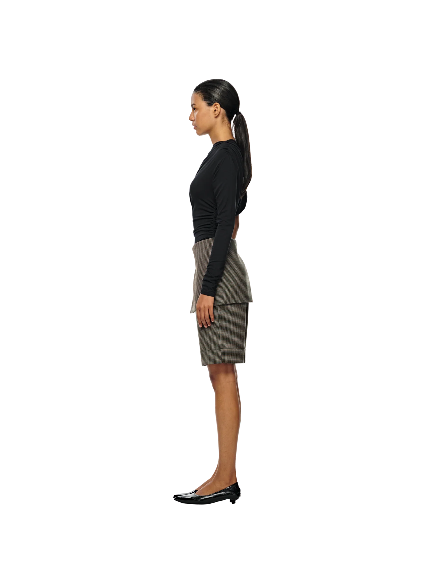 WRAP PANEL BERMUDA SHORTS