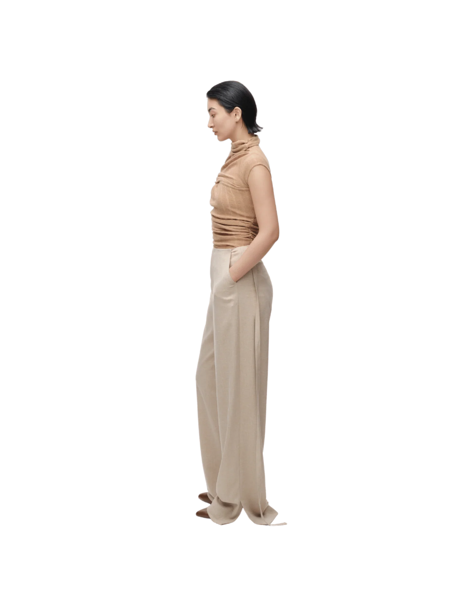 STRAPPY WAISTBAND TROUSERS