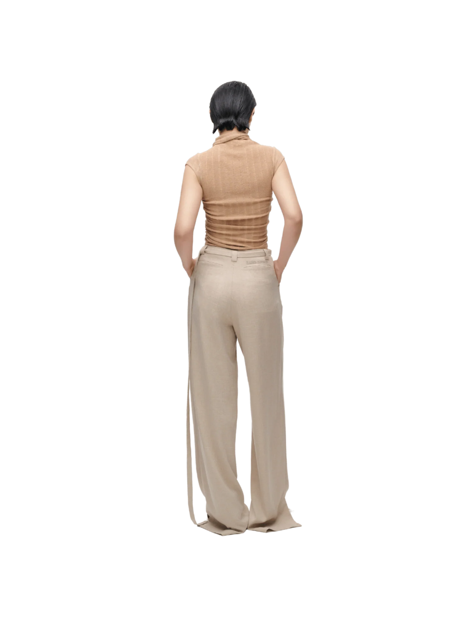 STRAPPY WAISTBAND TROUSERS