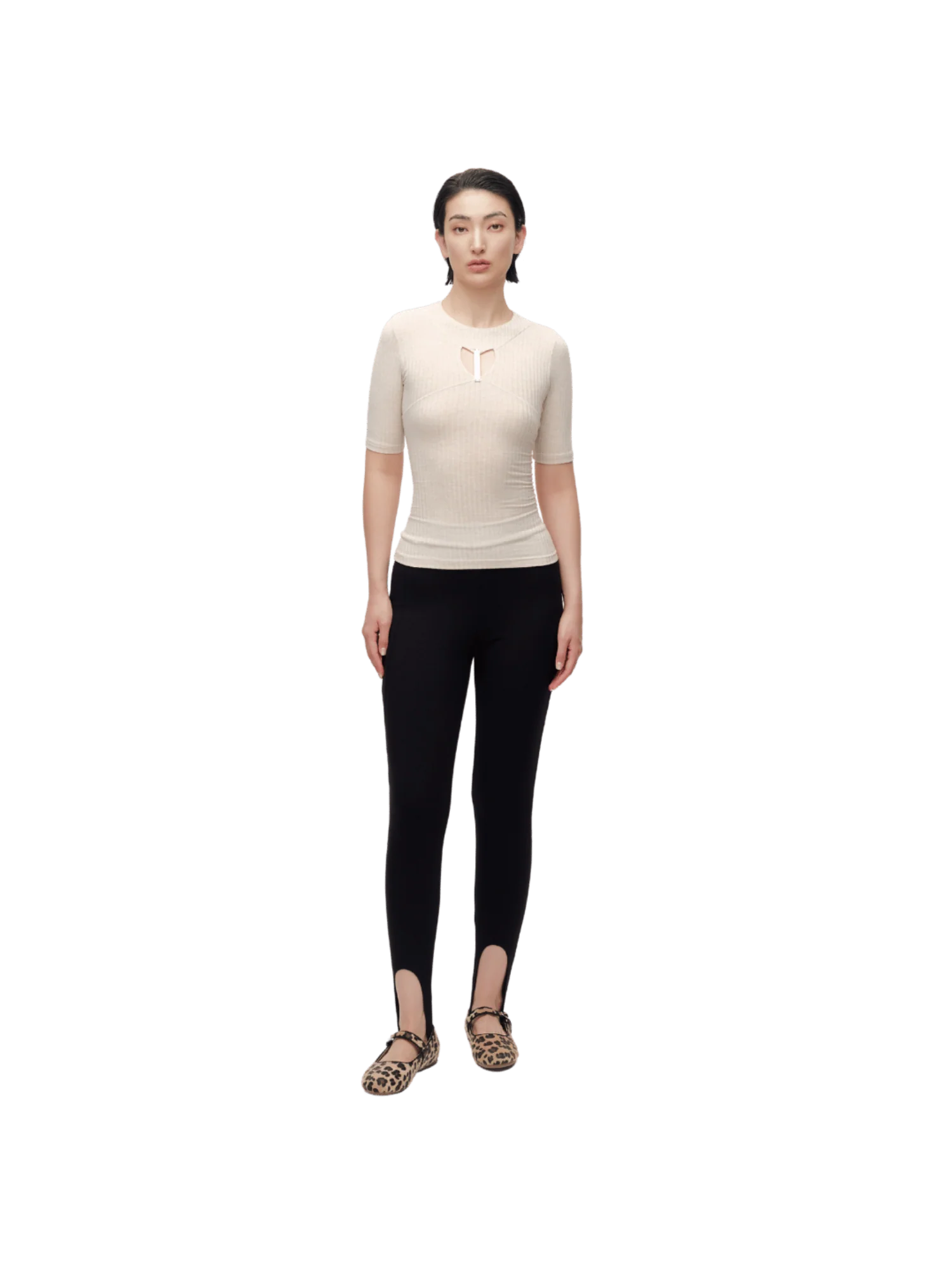 CURVED HEM LEGGINGS