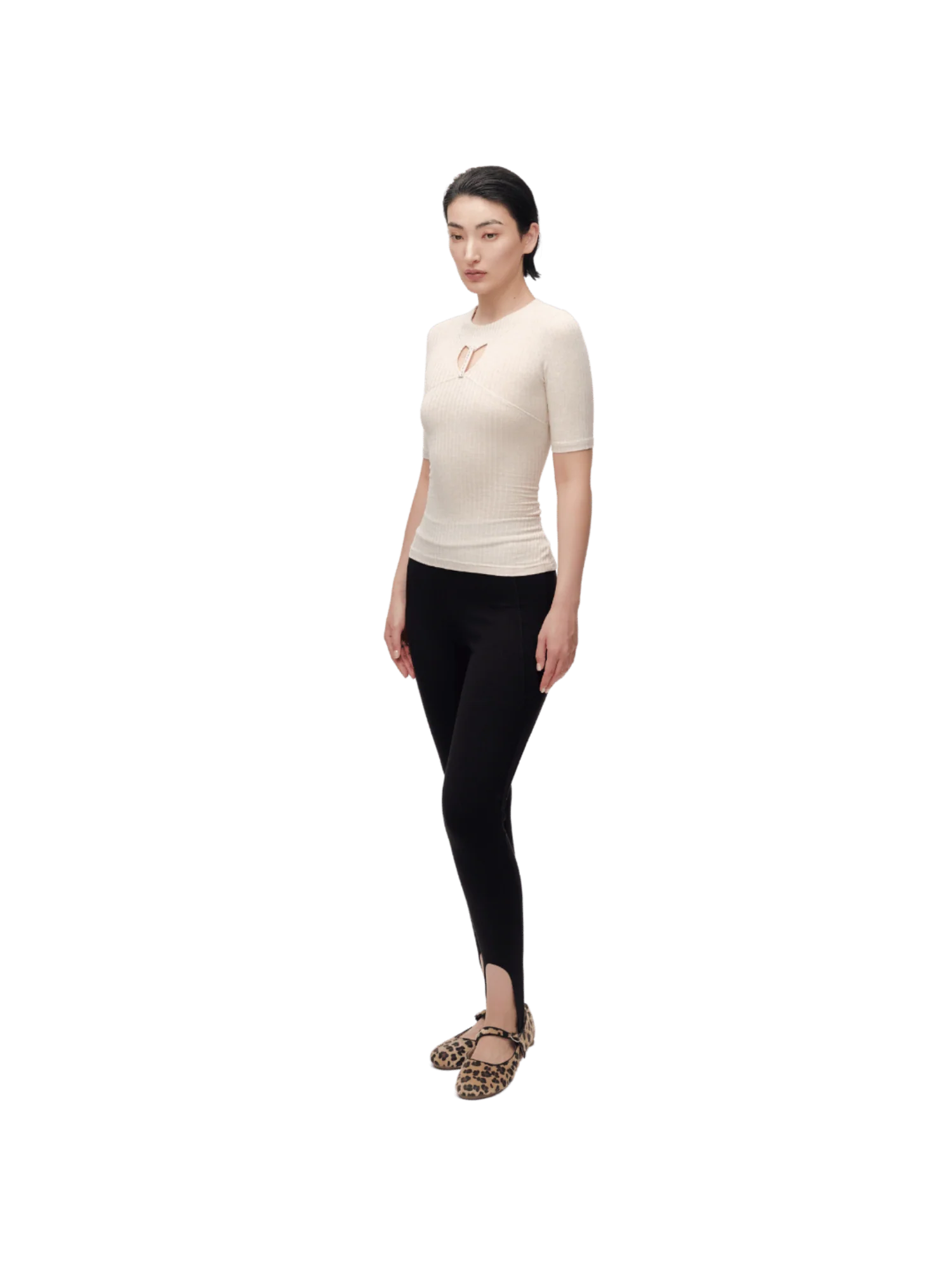 CURVED HEM LEGGINGS