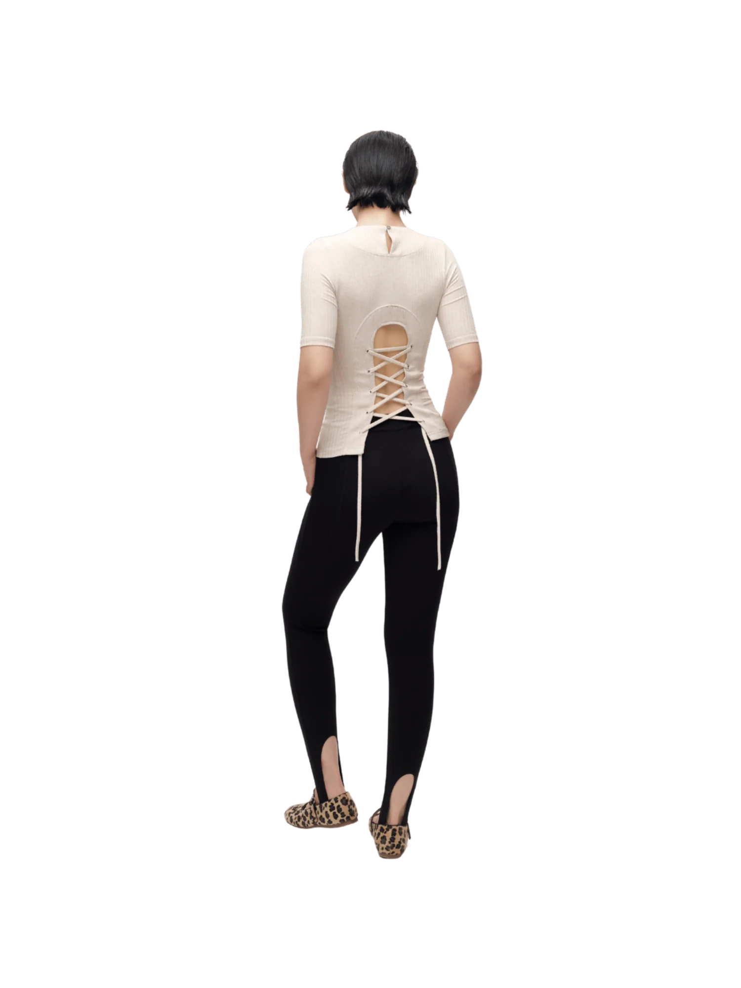 CURVED HEM LEGGINGS