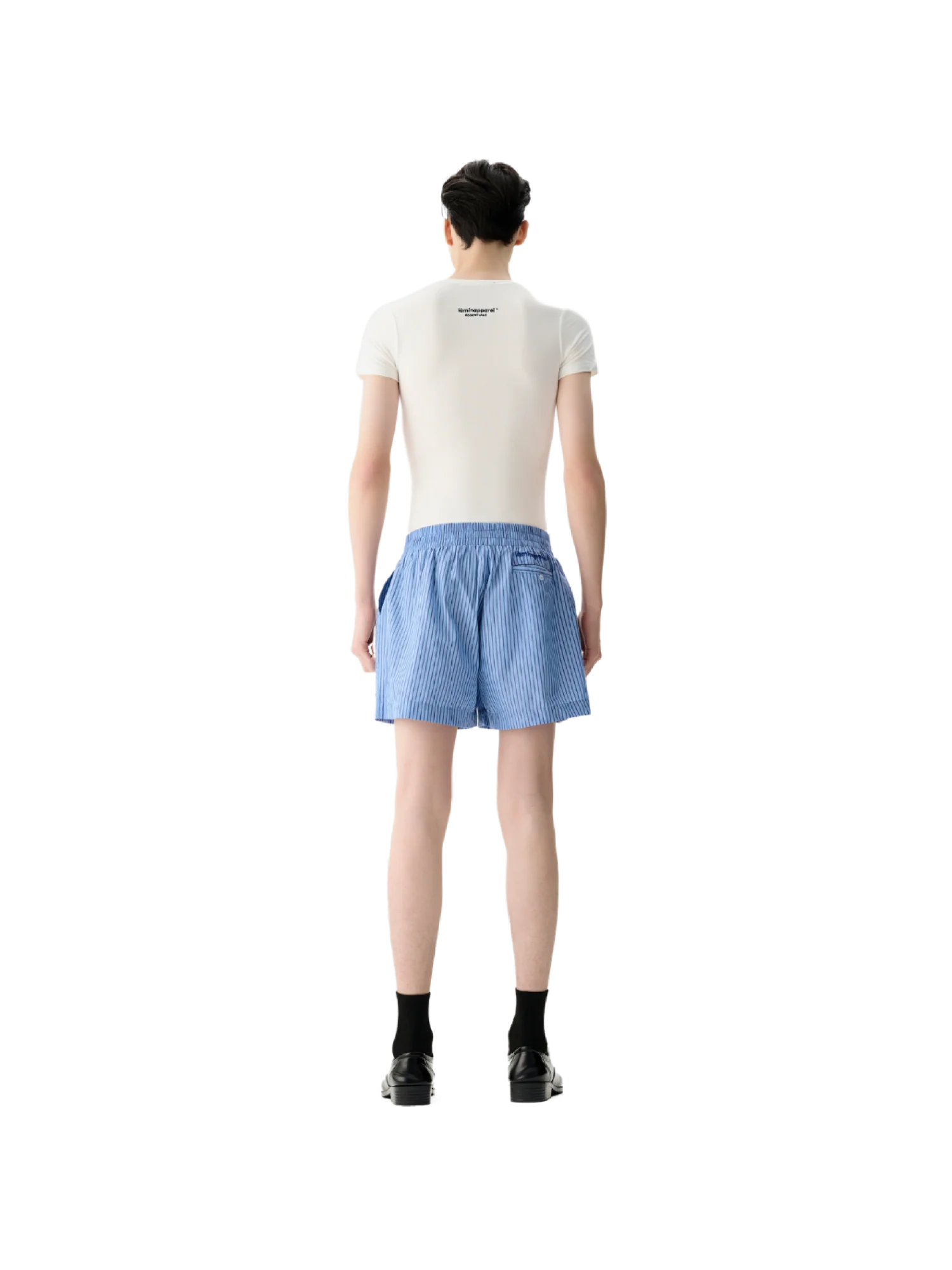 SLIM FIT SHORT SLEEVE TOP - WHITE