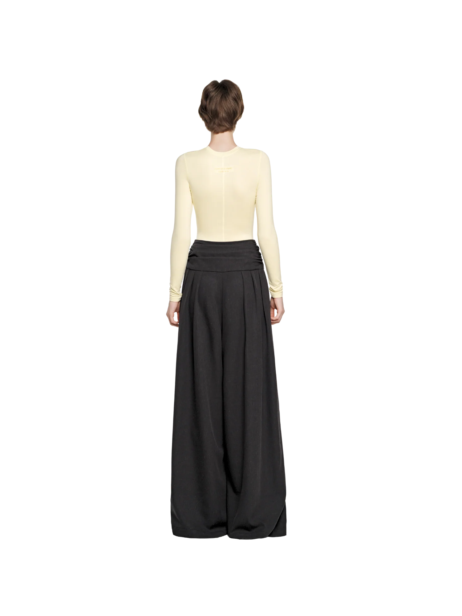 DRAPED TRIPLE PLEAT TROUSERS